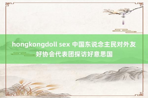 hongkongdoll sex 中国东说念主民对外友好协会代表团探访好意思国